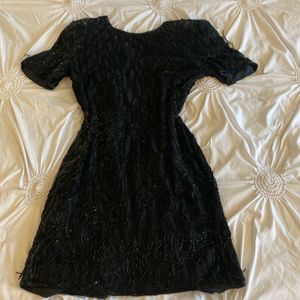 Black Silk Lining Vintage